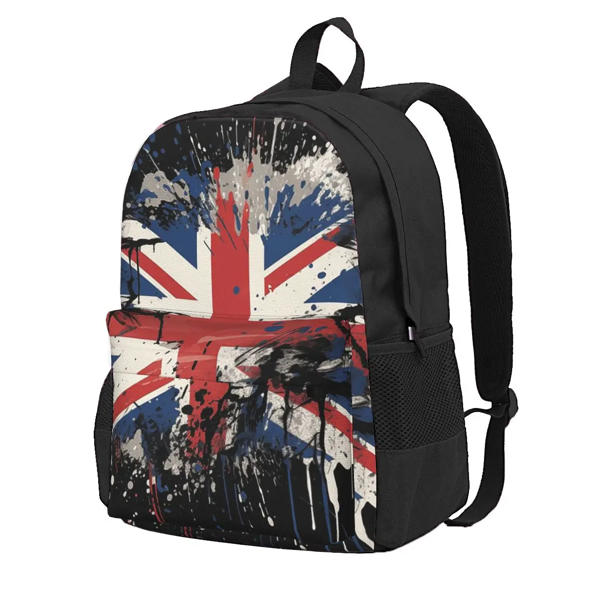 Women Bags In Uk - イギリスのユニオンジャック旗柄 学生用バックパック スクールバッグ ハイキング 旅行 デイパック
