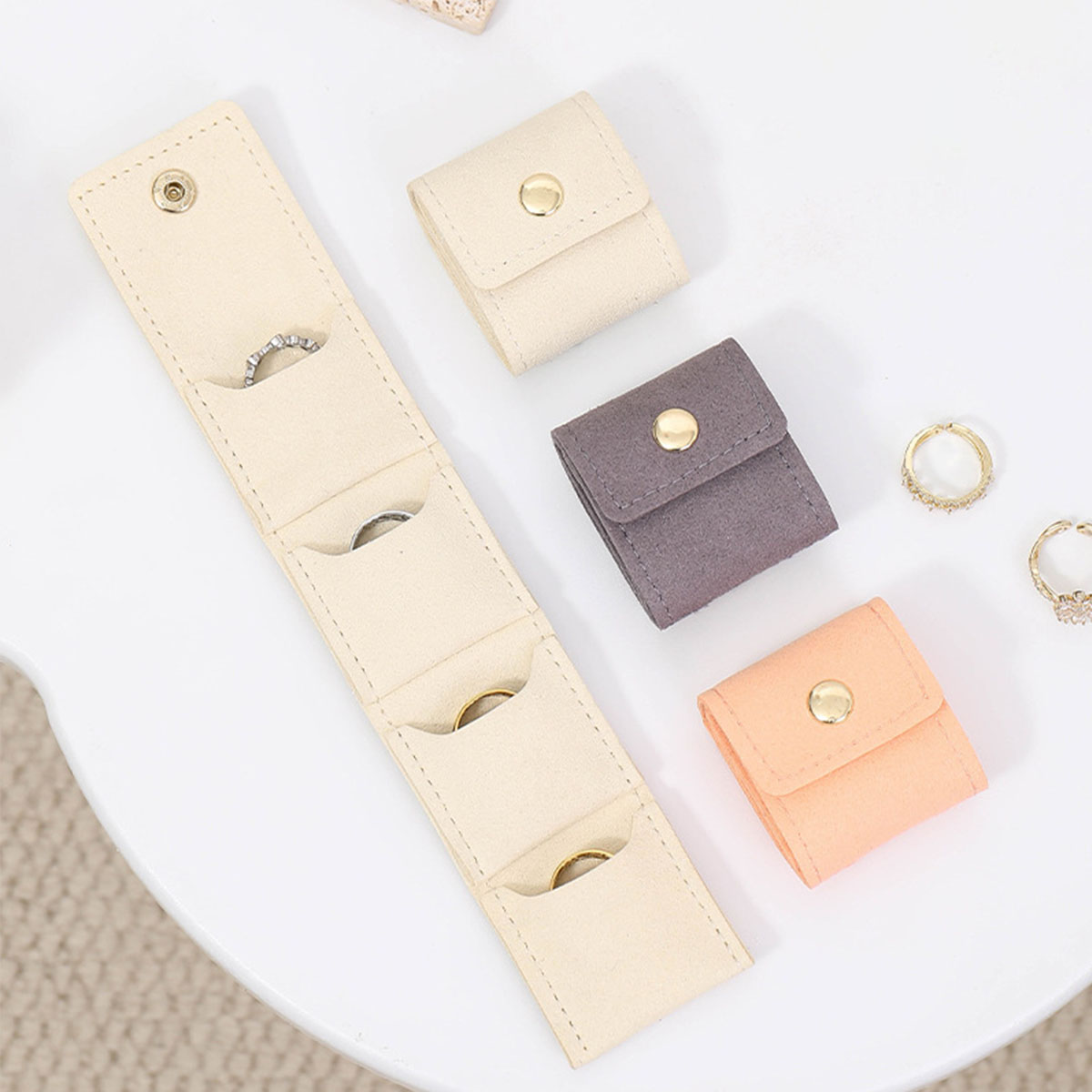Women Bags For Office Use - ポータブルマルチポケットジュエリーロールバッグ、旅行や日常使用に、女性、学生、会社員へのギフトに最適です。