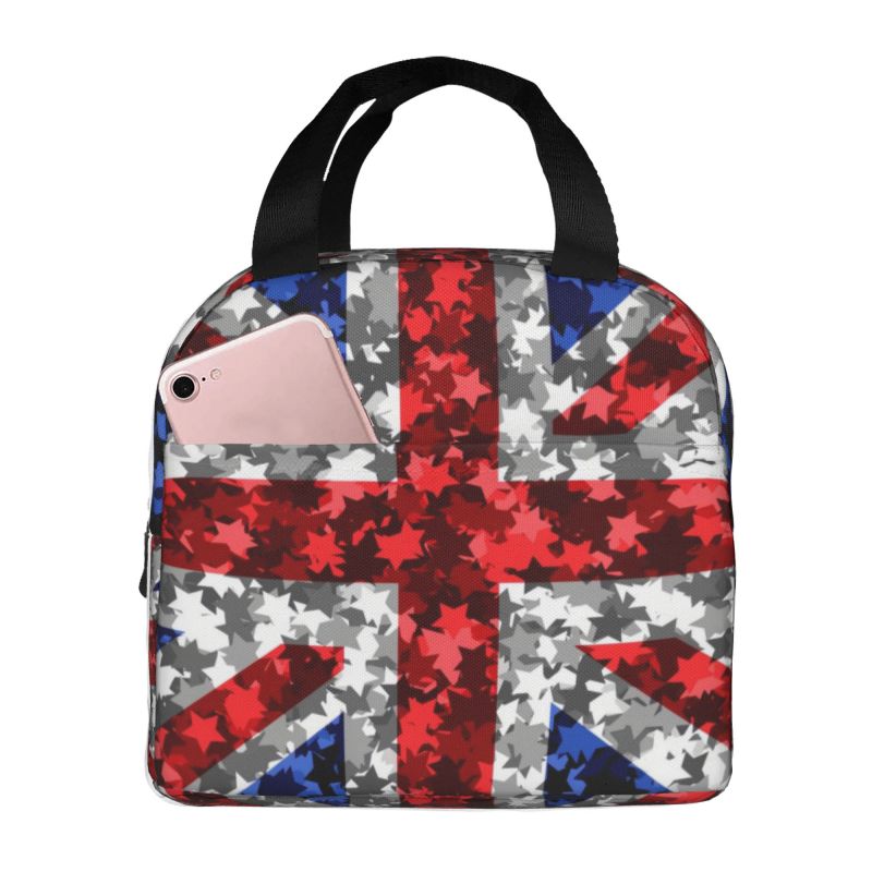 Women Bags In Uk - 英国の国旗 断熱ランチボックス 女性用 英国国旗 保温保冷ランチバッグ アウトドア