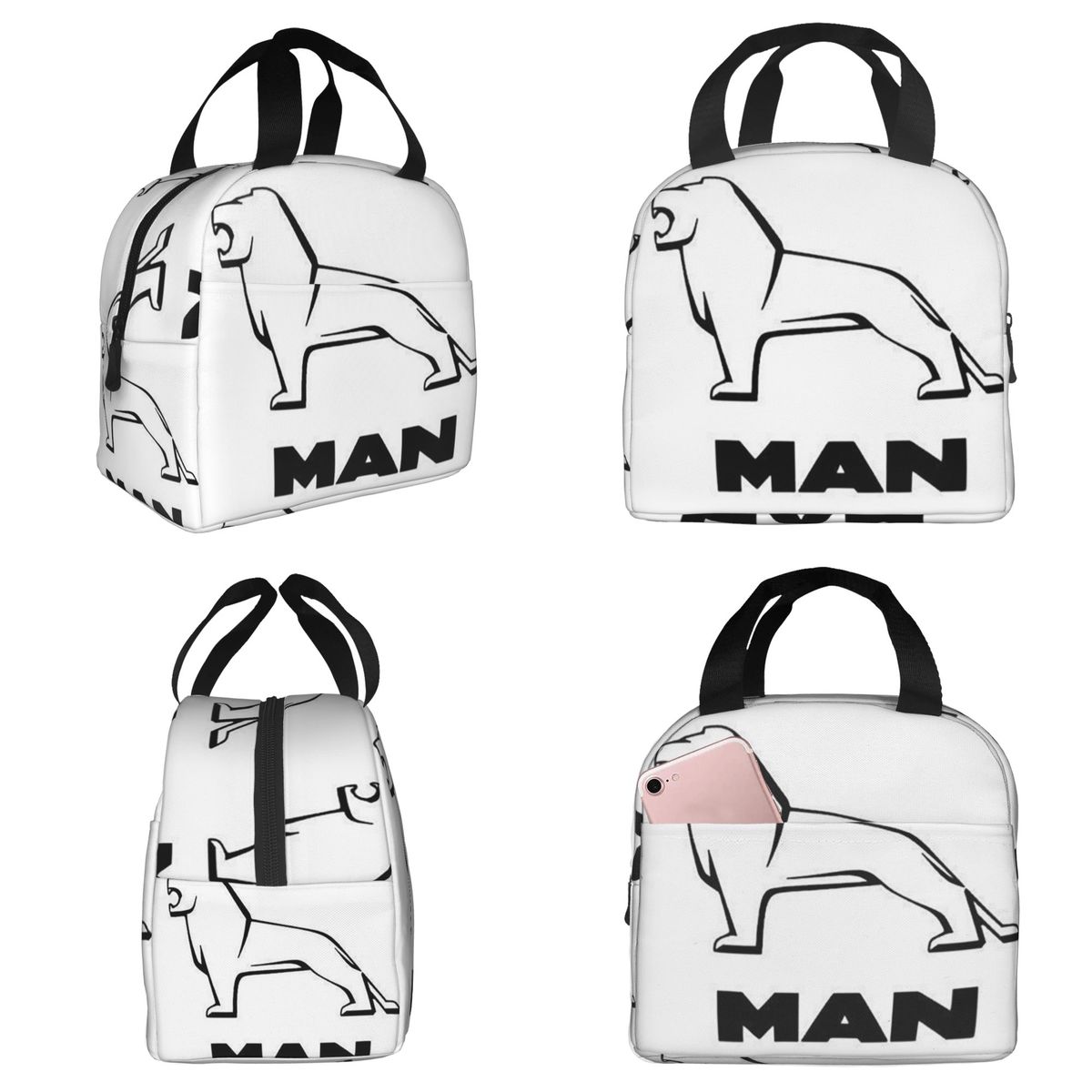 Women Bags For Office Use - 男性用トラックバス兼用ロゴ入り断熱ランチバッグ女性用オフィスクーラーサーマルフードボックストート漏れ防止ランチボックスコンテナ