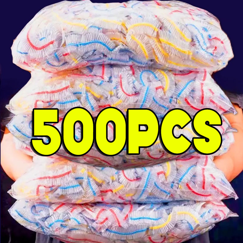 Women Bags Under 500 - 500/50 個使い捨て食品カバーフルーツ食品カバー弾性プラスチックシャワーキャップ食品グレードの保存袋キッチンオーガナイザーしがみつくフィルム