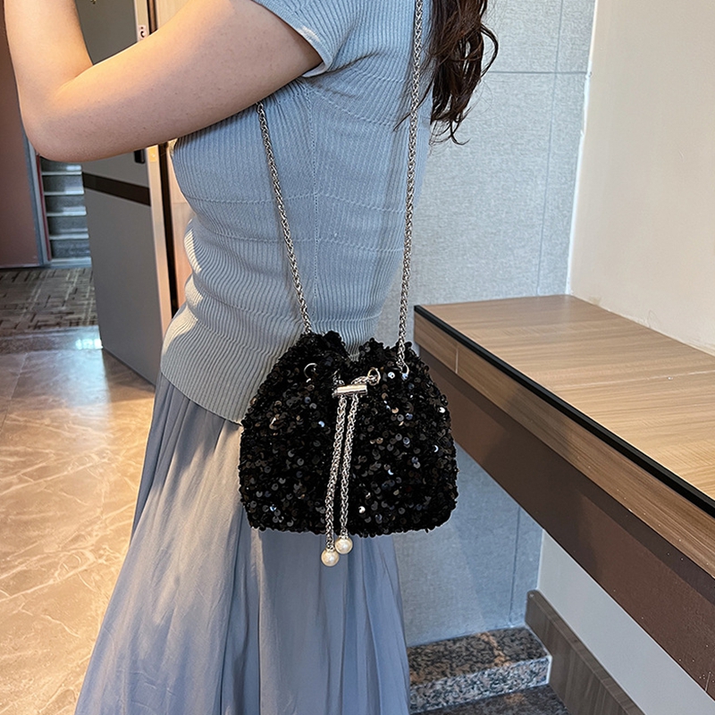 ハンサムな人格スパンコール女性の新しい韓国バケットバッグ明る - Women'S Bags New Look のレビューと価格