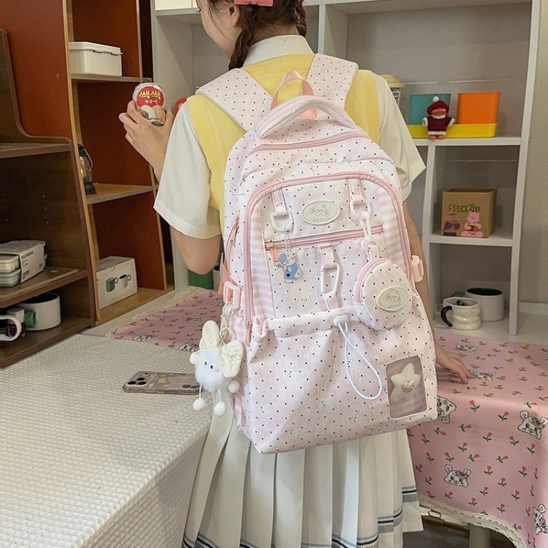 新登場の大容量通気性ナイロンバックパック、中高生女子向けのお - Women'S Bags New Look のレビューと価格