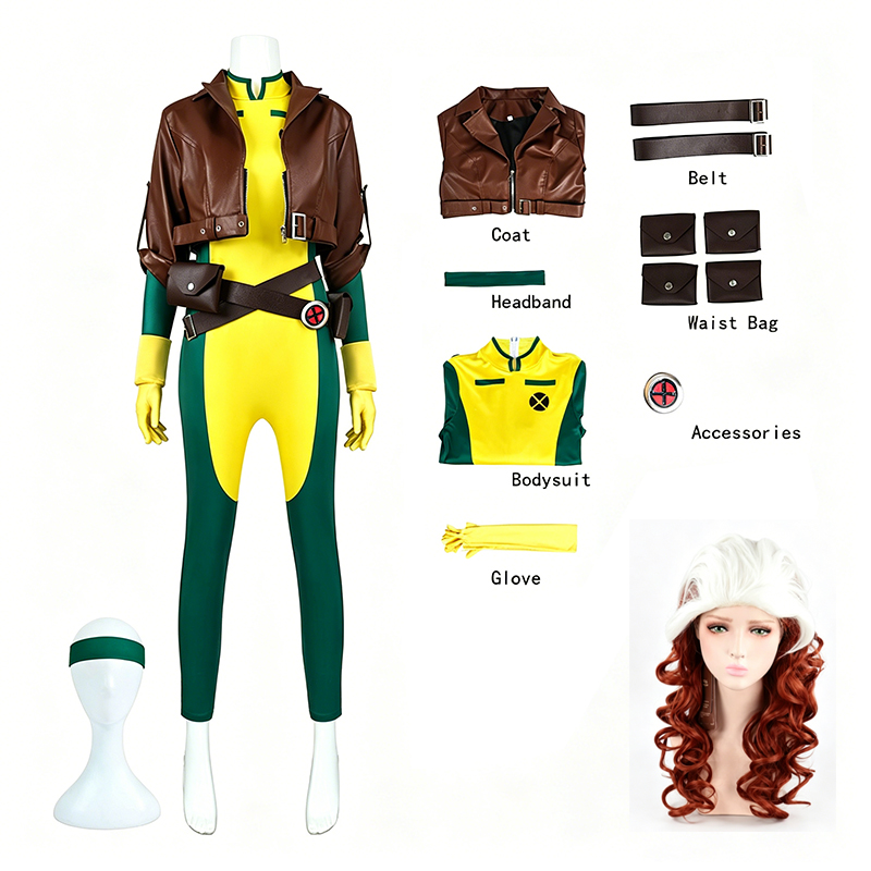 女性用 X-MEN 97 ローグ Rogue コスプレ フル - Women X Bags のレビューと価格
