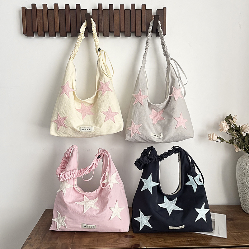 2026年新作 韓国スター刺繍入りキャンバストートバッグ レ - Women Bags For Office Use のレビューと価格