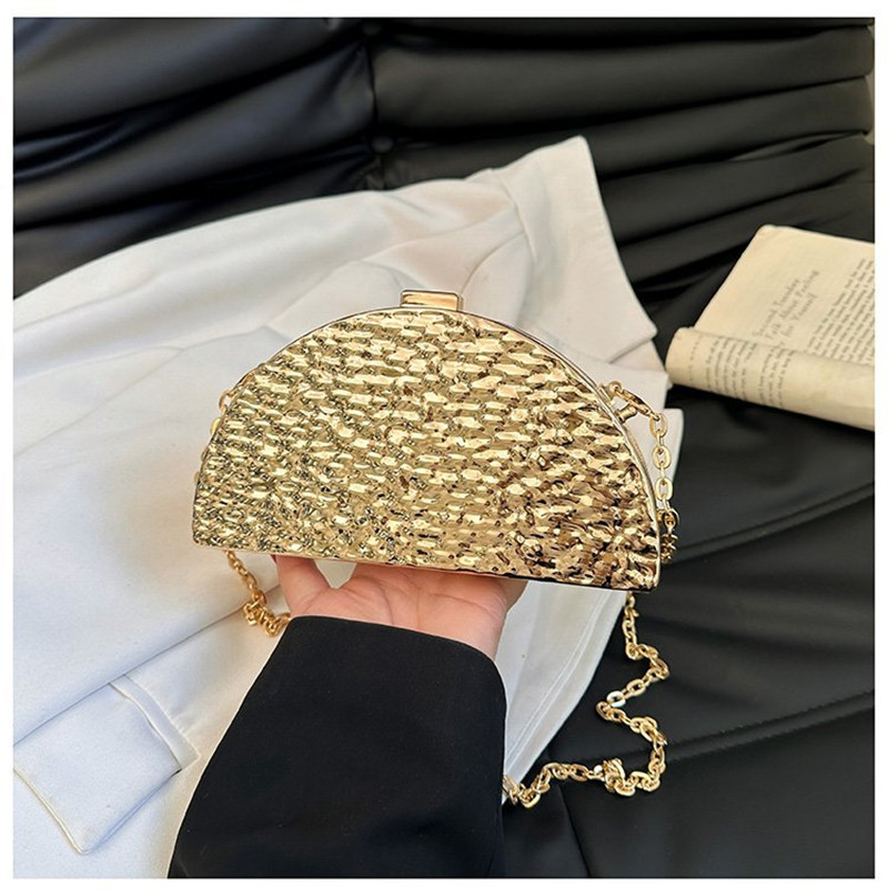 女性のための豪華なゴールデンイブニングバッグ,結婚披露宴のた - Women Bags Golden のレビューと価格