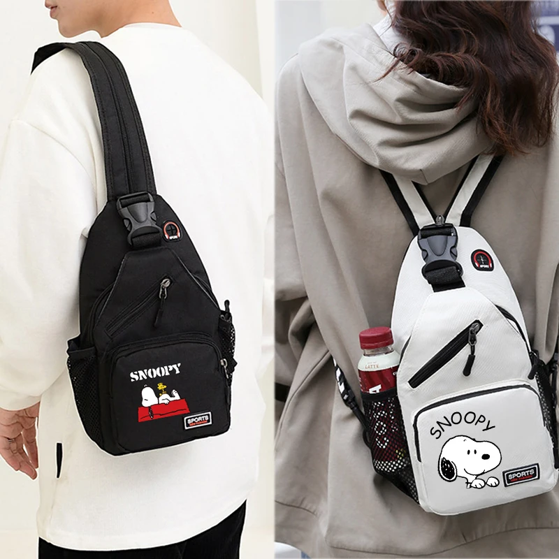 スヌーピーバッグチェストパック女性男性の韓国語版クロスボディ - Women'S Bags Going Out のレビューと価格