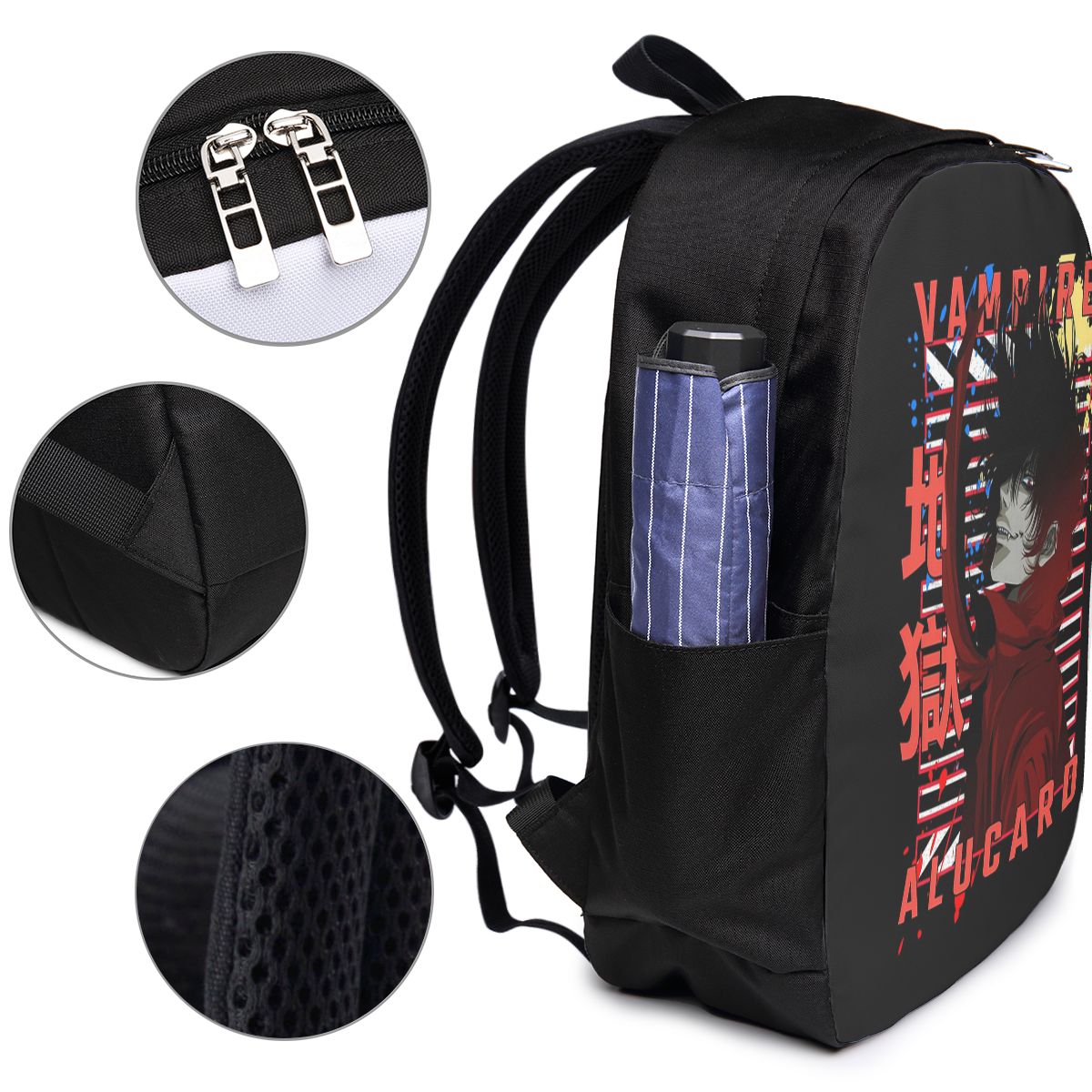 アルカード・ヘルシング漫画バックパック旅行ノートブックバッグ - Women Bags For Women のレビューと価格