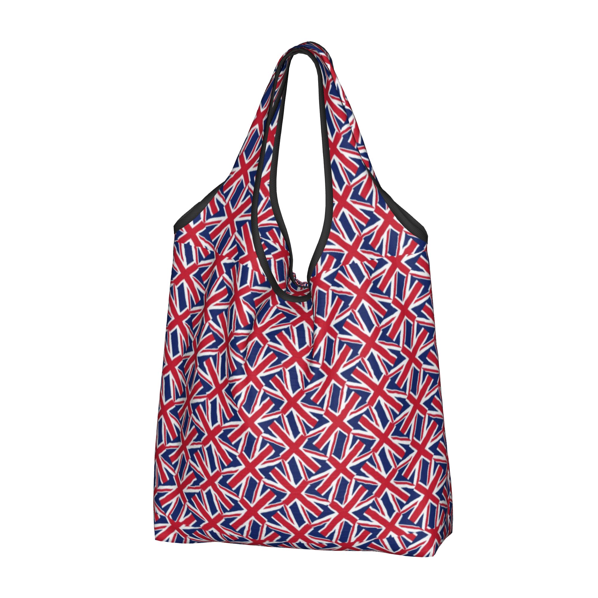リサイクル英国国旗ショッピングバッグ女性用トートバッグポータ - Women Bags In Uk のレビューと価格