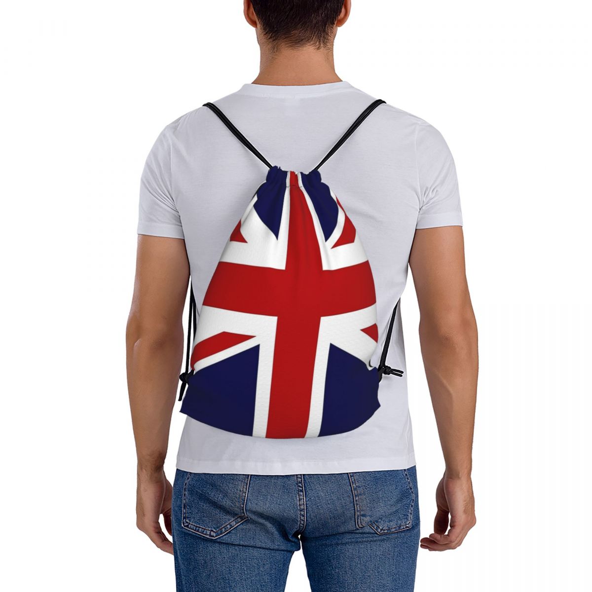 英国のユニオンジャック旗バックパックファッション巾着バッグス - Women Bags In Uk のレビューと価格