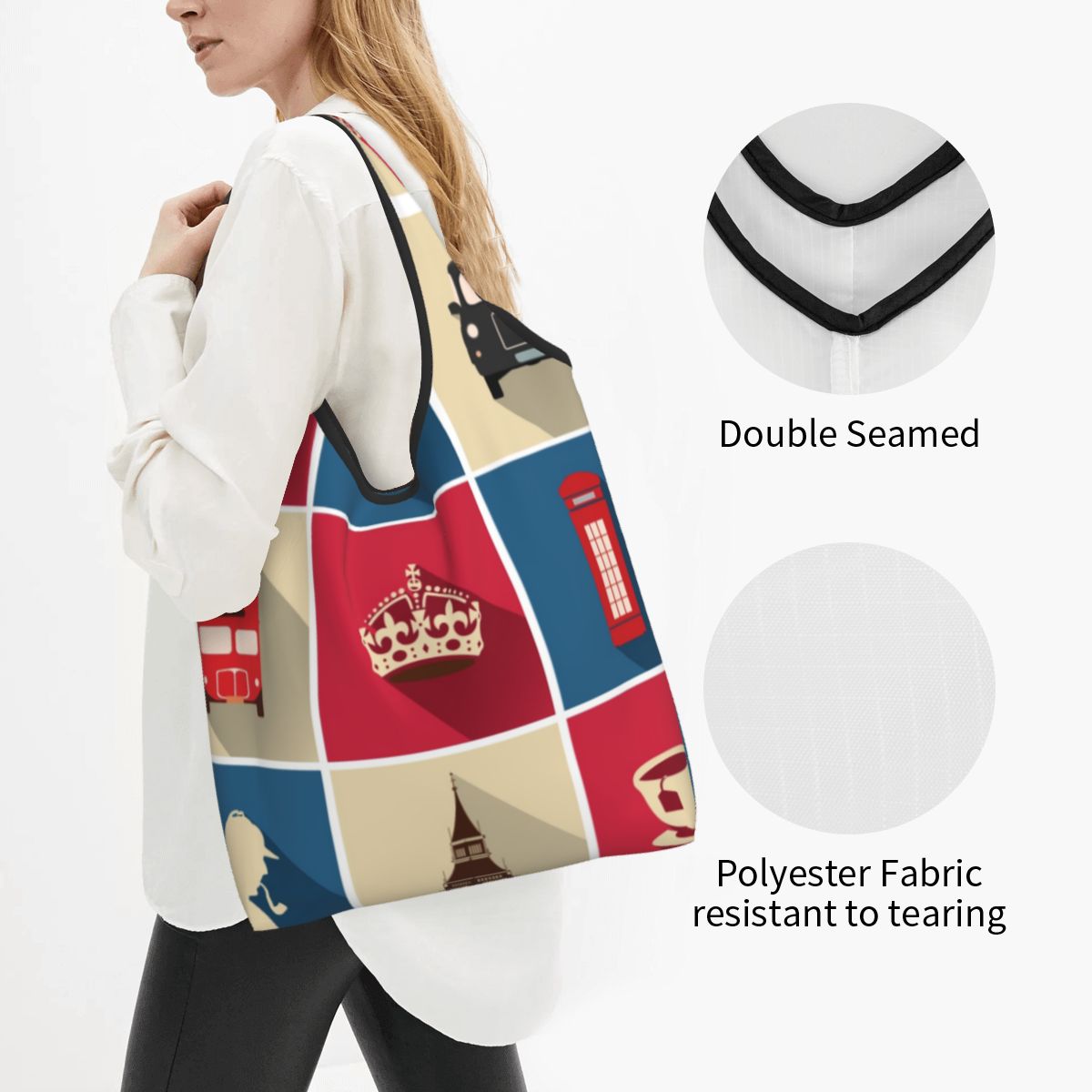 ヴィンテージショッピングトートバッグ,カスタマイズされたファ - Women Bags In Uk のレビューと価格