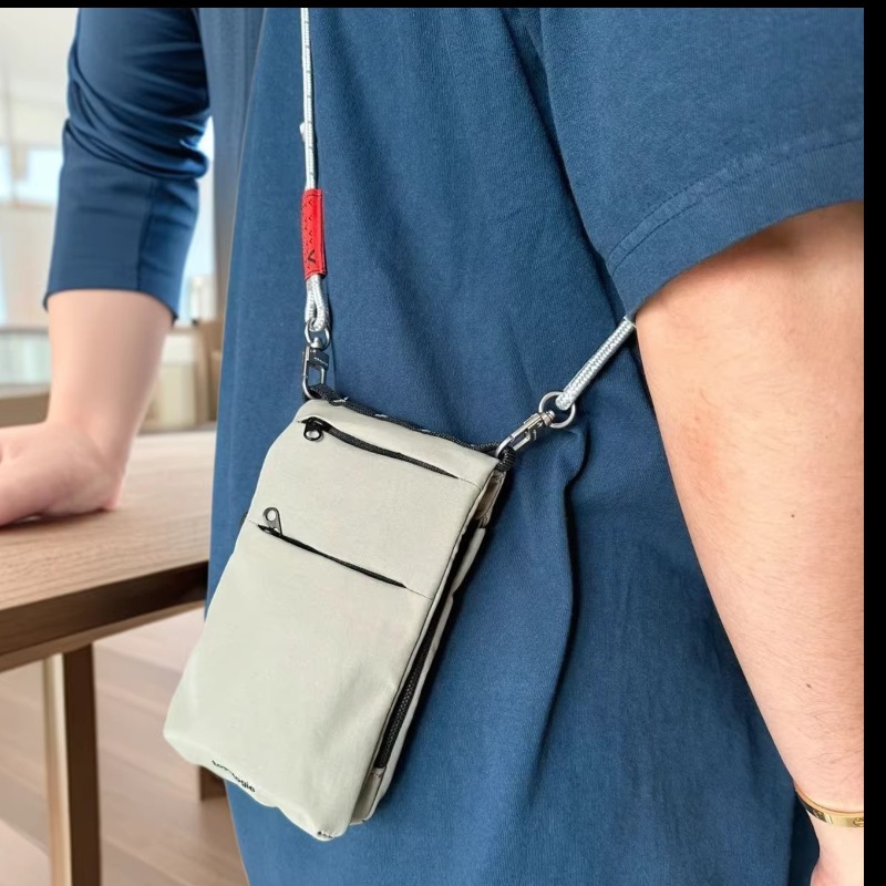 メンズスリムフィットクロスボディフォンバッグ、折りたたみ式ウ - Phone Bag Crossbody のレビューと価格