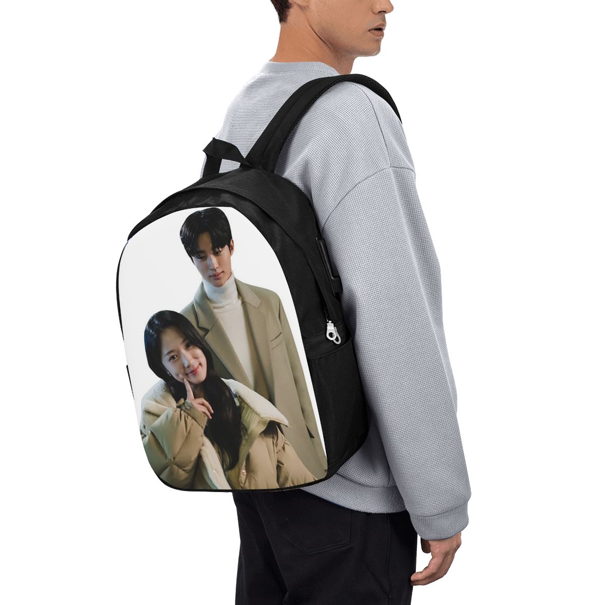 素敵なランナー Kdrama ファンアートバックパック旅行ノ - Women Bags For Women のレビューと価格